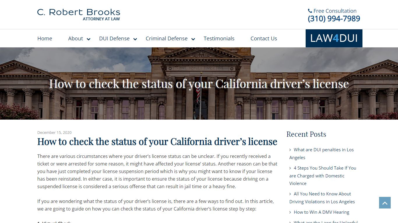 How to check the status of California driver’s license? - Law4dui