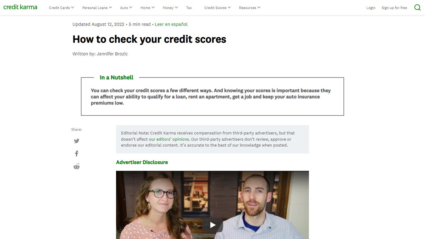 How to Check Your Credit Scores | Credit Karma